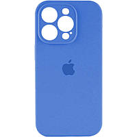 Силиконовый чехол с микрофиброй Apple iPhone 15 Pro Max 3,Royal Blue