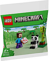 Конструктор Lego Minecraft Стів і Бебі Панда 30672