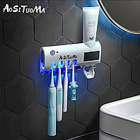Умный держатель для зубных щеток и пасты, стерилизатор, автоматическое устройство с сушилкой УФ-стерилизацией