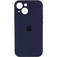 Силиконовый чехол с микрофиброй Apple iPhone 13 7,Dark Blue