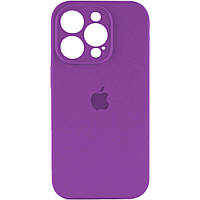 Силиконовый чехол с микрофиброй  Apple iPhone 15 Pro Max 19,Purple