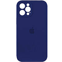 Силиконовый чехол с микрофиброй Apple iPhone 12 Pro Max 39,Navy Blue