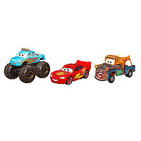 Набор 3 шт Машинки 1:55 Тачки Disney Pixar Cars On The Road Mattel HPL99