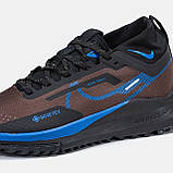Чоловічі кросівки Nike React Pegasus Trail 4 Gore-Tex Brown Black Blue, коричневі кросівки найк реакт пегасус трейл 4 гор текс, фото 9