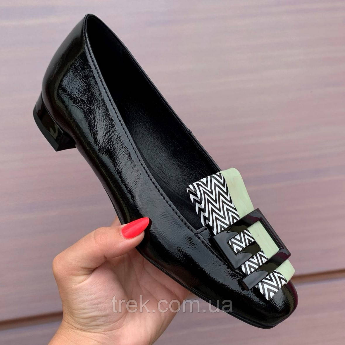 Туфлі жіночі шкіряні чорні /23119/ 36р, фото 1