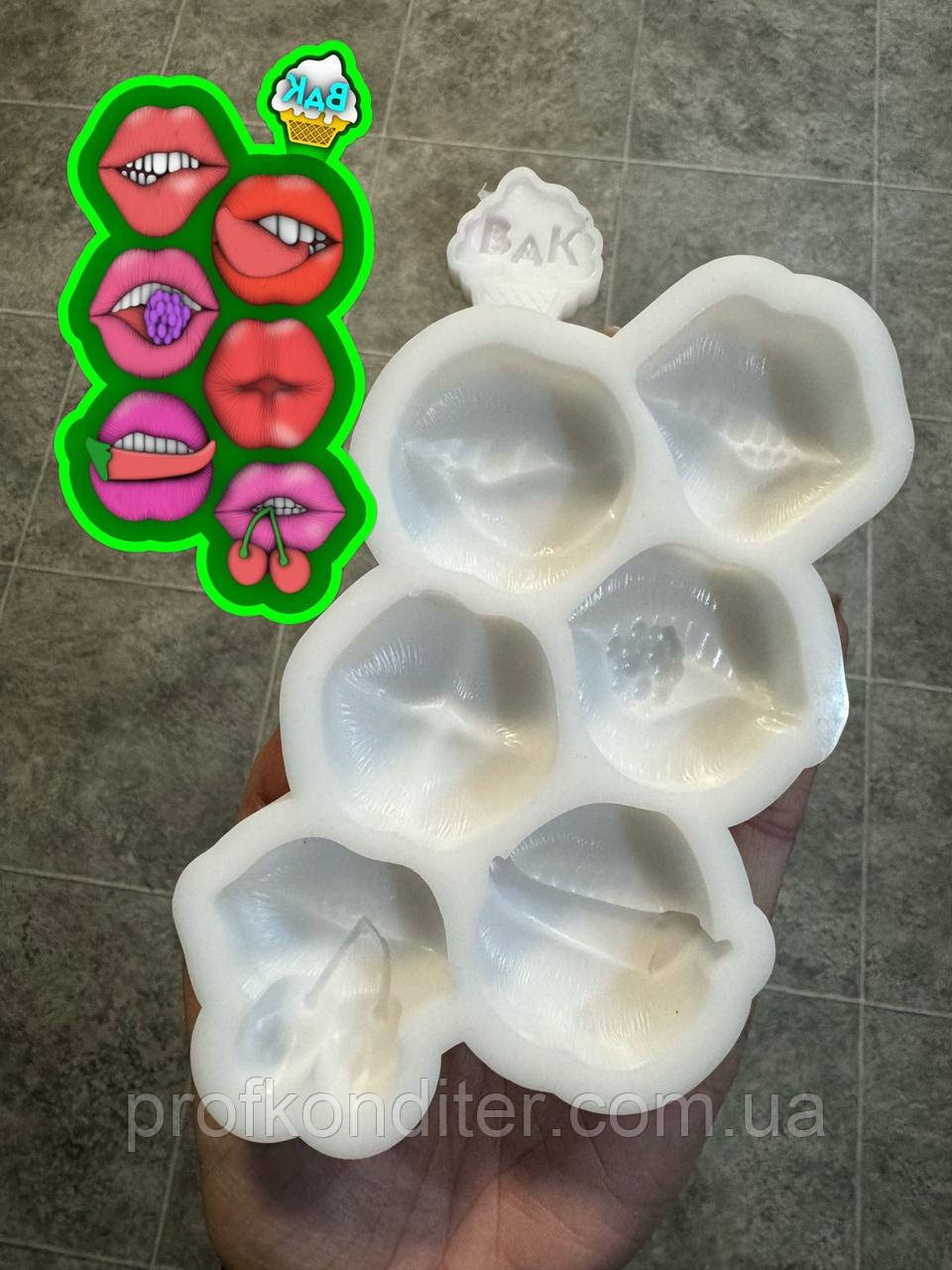Ексклюзив! Силіконовий молд для шоколаду та ін "Цукерки-губки асорті", фото 1