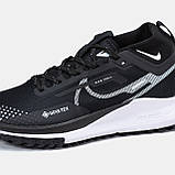 Чоловічі кросівки Nike React Pegasus Trail 4 Gore-Tex Black White, чорно-білі кросівки найк реакт пегасус трейл 4 гор текс чорні, фото 9