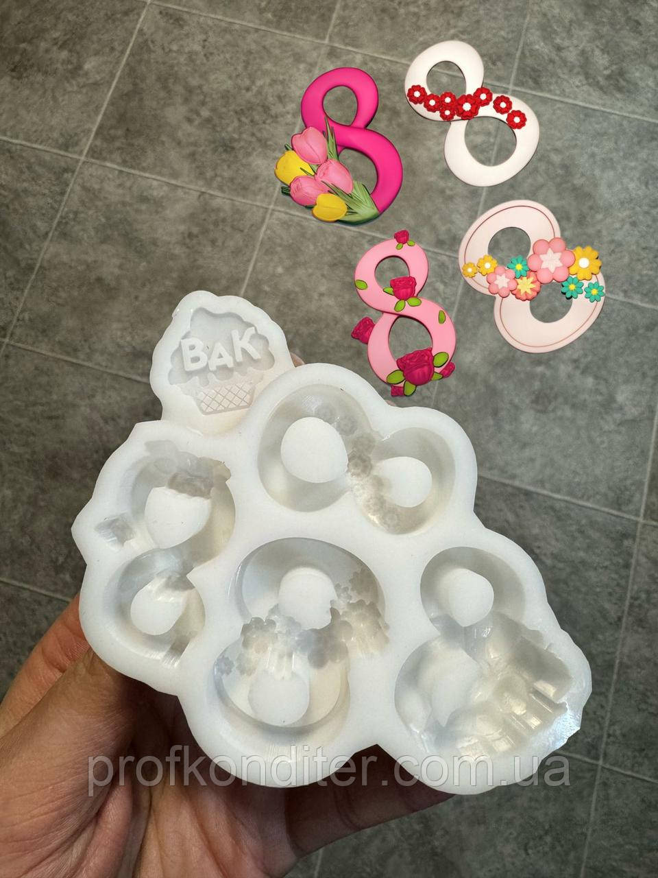 Ексклюзив! Силіконовий молд для шоколаду та ін "Цукерки-8-КИ", фото 1