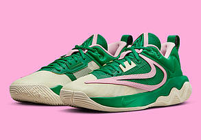 Eur36-46 Баскетбольні кросівки зелені Nike Giannis Immortality 3 "Green/Pink"