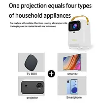 Домашній проєктор E350 4K HD з Android 11.0, дводіапазонним Wi-Fi 6.0, яскравістю 800 ANSI люмен і Bluet, фото 3