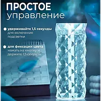 Зволожувач повітря ультразвуковий настільний з підсвіткою, аромадифузор для дому, 1 л, фото 4