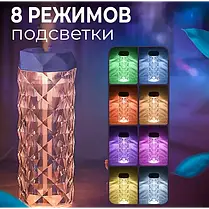 Зволожувач повітря ультразвуковий настільний з підсвіткою, аромадифузор для дому, 1 л, фото 5