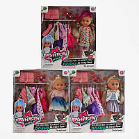 Кукла 3 види, тримач для одягу, гардероб, туфлі, сумочка, висота 32 см, кор, МІКС ВИДІВ /12/ W322007E8 rish