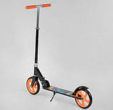 Двоколісний самокат Best Scooter 42714 Чорно-жовтогарячий, фото 3