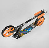 Двоколісний самокат Best Scooter 42714 Чорно-жовтогарячий, фото 5