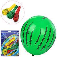 Кульки надувні 12 дюймів, 3 кольори, набір 50шт, у пакеті, 22-29-2см /100/ MK5283 irs