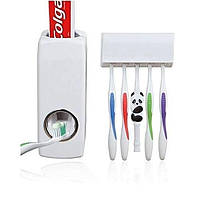 Автоматический дозатор зубной пасты и держатель щеток Toothpaste Dispenser Kaixin KX-889 Белый