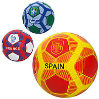 М'яч футбольний розмір5,ПУ1,4мм,ручна робота, 32панелі, 400-420г, 3види , в п/е /30/ 2500-274 irs