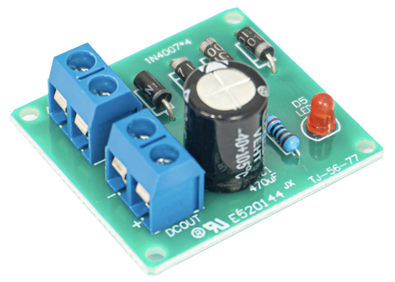 IN4007 AC-DC мостовий випрямляч однофазний 3-18В, DIY kit набір для самостійного складання