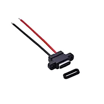 Роз'єм живлення / гніздо, водонепроникний кабель із вертикальними кріпленнями (вушка), 8.8 мм Type-C, фото 4