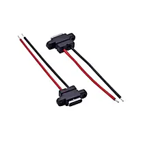 Роз'єм живлення / гніздо, водонепроникний кабель із вертикальними кріпленнями (вушка), 8.8 мм Type-C, фото 5