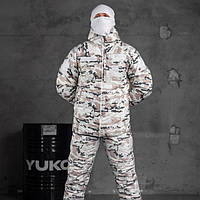 Зимний тактический маскировочный костюм ARCTIC, военный костюм белый мультикам на флисовой подкладке