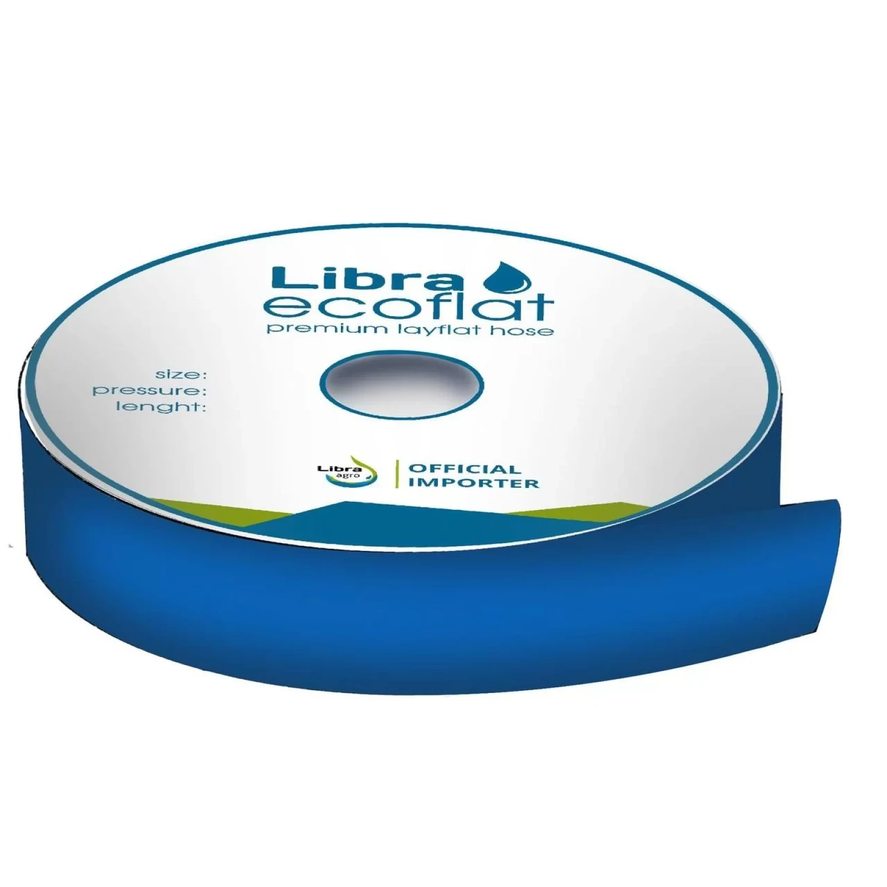 Гнучкий шланг EcoFlat 3" (75 мм) стандарт, бухта 100 м, Libra, фото 1