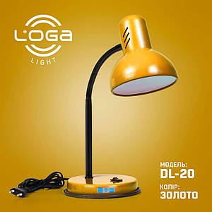 Настільна лампа LOGA DL-20 "Золото"