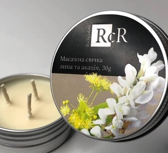 Масажна свічка Richcolor Липа та акація, 30 г, фото 1