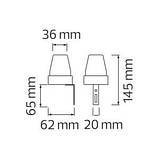 Фотометричний датчик освітленості 10А IP44 ETRON Sensor 1-ESP-351 230В, фото 3