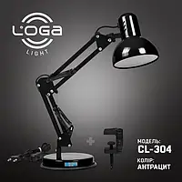 Настольная лампа Пантограф LOGA L-304 "Антрацит" со сменным креплением
