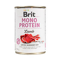 Влажный корм Brit Mono Protein Lamb для собак, с ягнятиной, 400 г