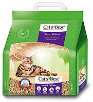Наполнитель Cat s Best Smart Pellets для кошачьего туалета, деревянный, 5л/2.5кг