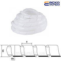 Спіраль монтажна SWB-08 Спіраль чорна (10м), АсКо, (A0150070011), фото 2