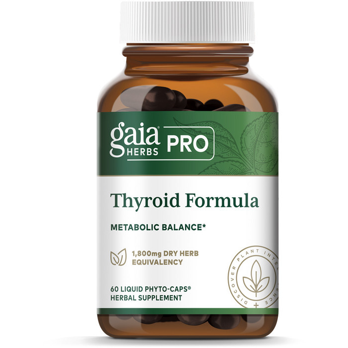 Gaia Herbs PRO Thyroid Formula, формула щитоподібної залози, 60 капсул
