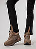 Кросівки зимові жіночі шкіряні-замшеві,на високій платформі,,на товстій підошві з хутром мокко Mantyyra 36, фото 10