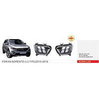 Фары доп.модель KIA Sorento/2016-18/KA-994-LED/U.S TYPE/DRL (KA-994-LED-WO)