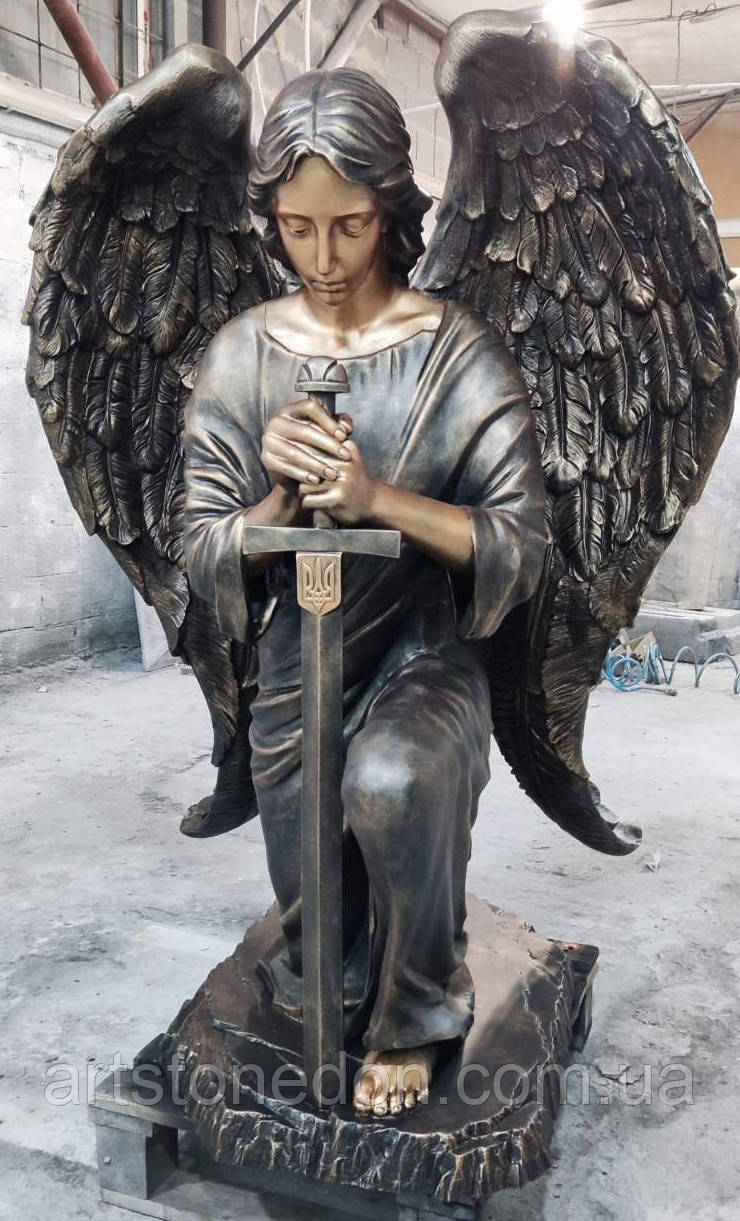 Статуя Ангел з полімеру (литого каменю) 135 см, фото 1