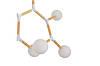 Стельова люстра-молекула з поворотним дерев'яним каркасом Brille з шістьма плафонами під цоколь Е27 IP20, фото 4