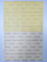 KOVAX Super Assilex, мікроабразивний матуючий лист, 1шт, K-800 (жовтий) 170*130мм