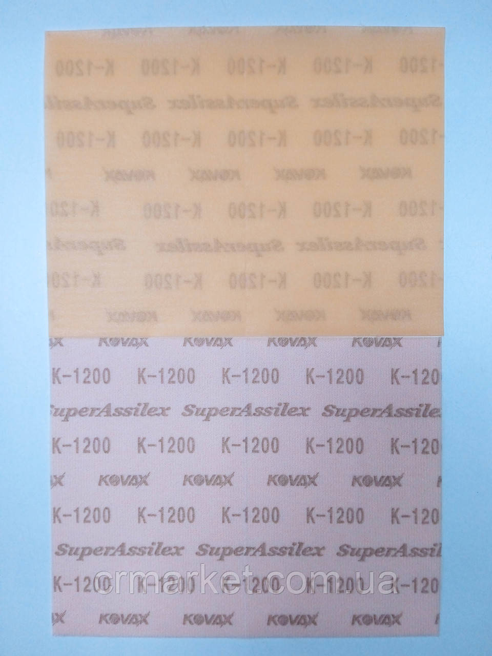 KOVAX Super Assilex, мікроабразивний матуючий лист, 1шт, K-1200 (помаранчевий) 170*130мм, фото 1