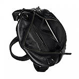 Жіночий рюкзак шкіряний повсякденний міський Tidin чорний молодіжний спортивний для жінки стильний з натуральної шкіри 28х31х13, фото 9