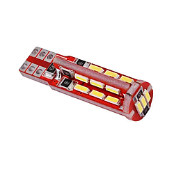 Світлодіодна лампа Т10 W5W 27SMD 4014 з обманкою 12V Білий
