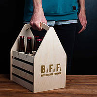 Тор! Ящик для пива "Beer Friends Forever" для 6 бутылок, англійська