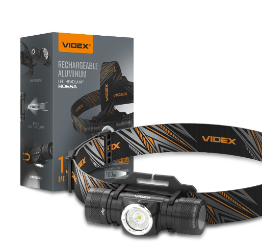 Ліхтар налобний акумуляторний VIDEX VLF-H065A 1200Lm 5000K