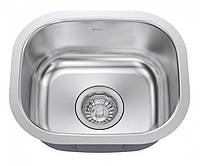 Мойка кухонная стальная KBU17 KRAUS, врезная мойка для кухни с сифоном KBU-17