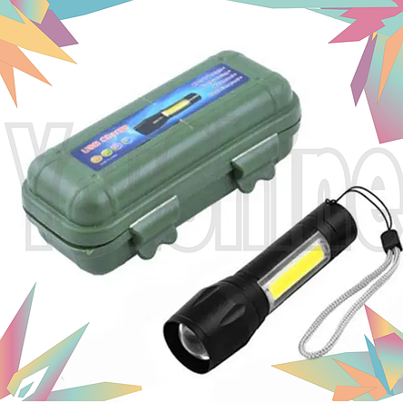 Акумуляторний LED ліхтарик USB COP BL-511 158000 W YU227, фото 1