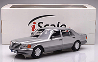 Коллекционная модель автомобиля Mercedes-Benz 560 SEL S-class (W126) 1985 iScale 1:18