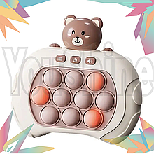 Ведмедик антистрес Pop it PRO Bear Brown  YU227