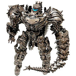 Трансформери Скорн дінобот Transformers Scorn Taiba AM01 37см Сірий металевий n-11013